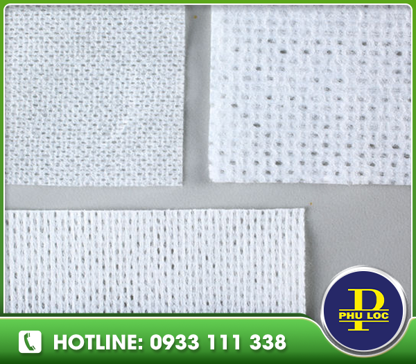 Vải không dệt spunlace dạng lưới